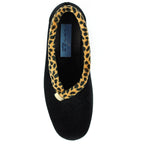 Paloma Black Leopard Trim Slipper