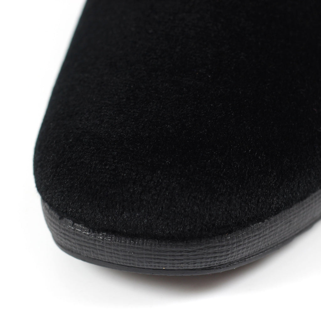 Paloma Black Leopard Trim Slipper