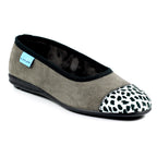 Jessie Grey Leopard Pump Slipper