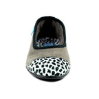Jessie Grey Leopard Pump Slipper
