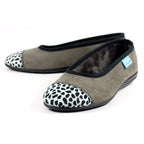 Jessie Grey Leopard Pump Slipper