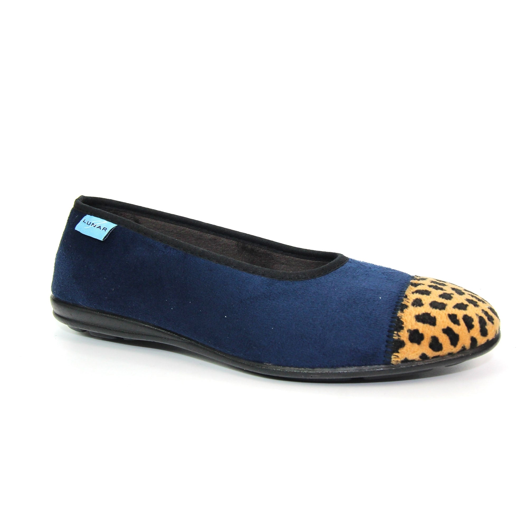 Jessie Blue Leopard Pump Slipper