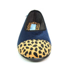 Jessie Blue Leopard Pump Slipper