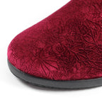 Audrey Burgundy Mule Slipper