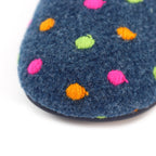 Peanut Navy Mule Slipper
