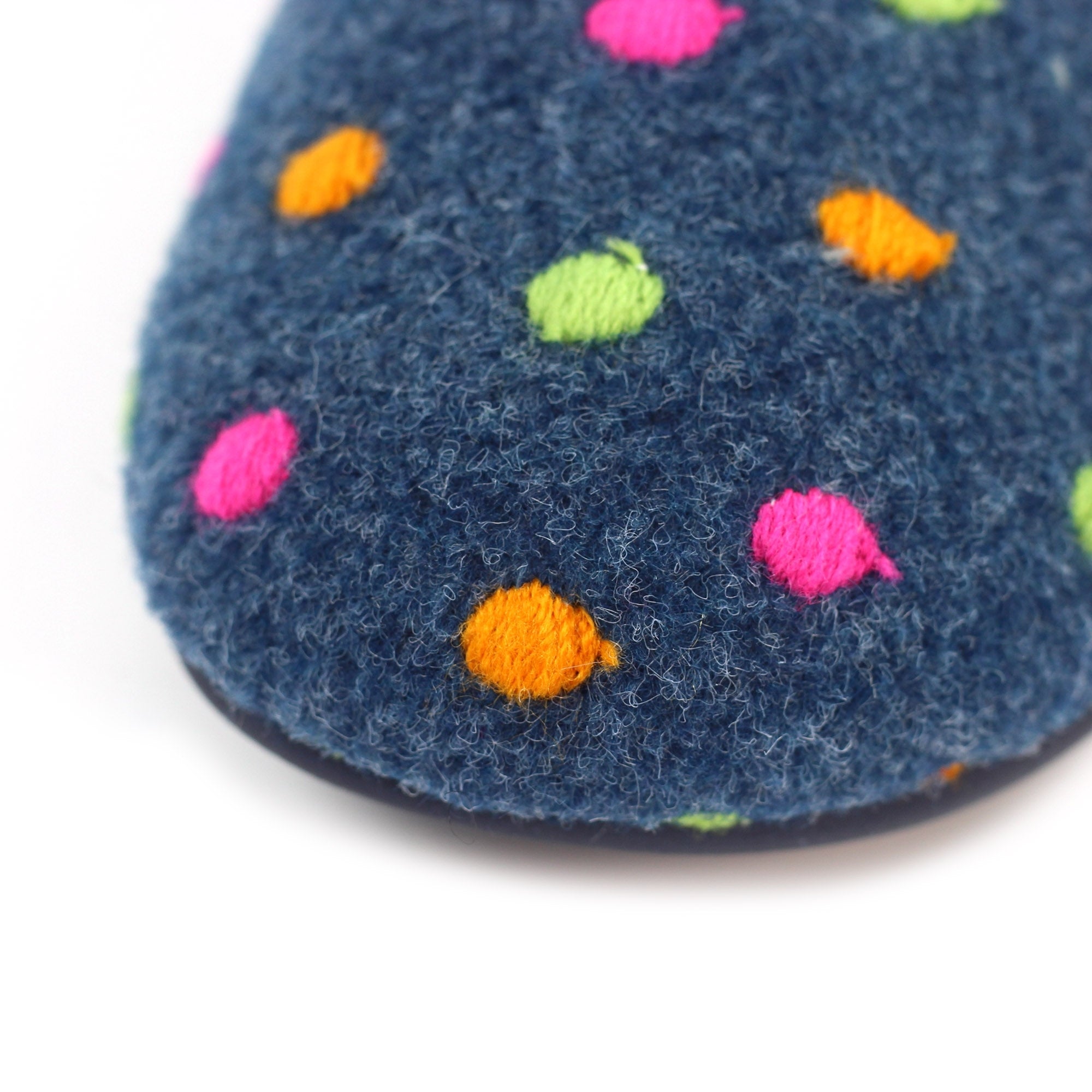 Peanut Navy Mule Slipper