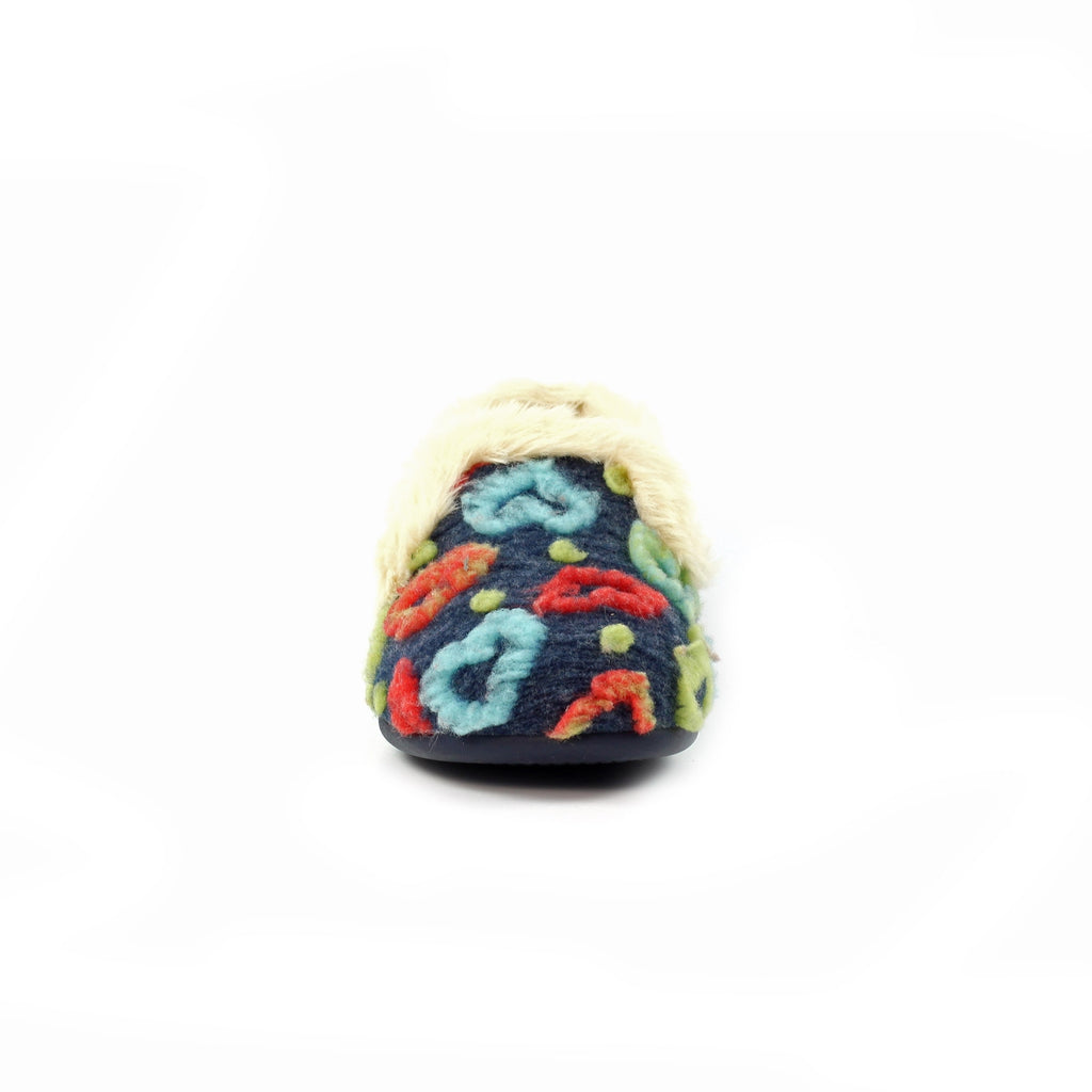 Truffle Navy Full Slipper
