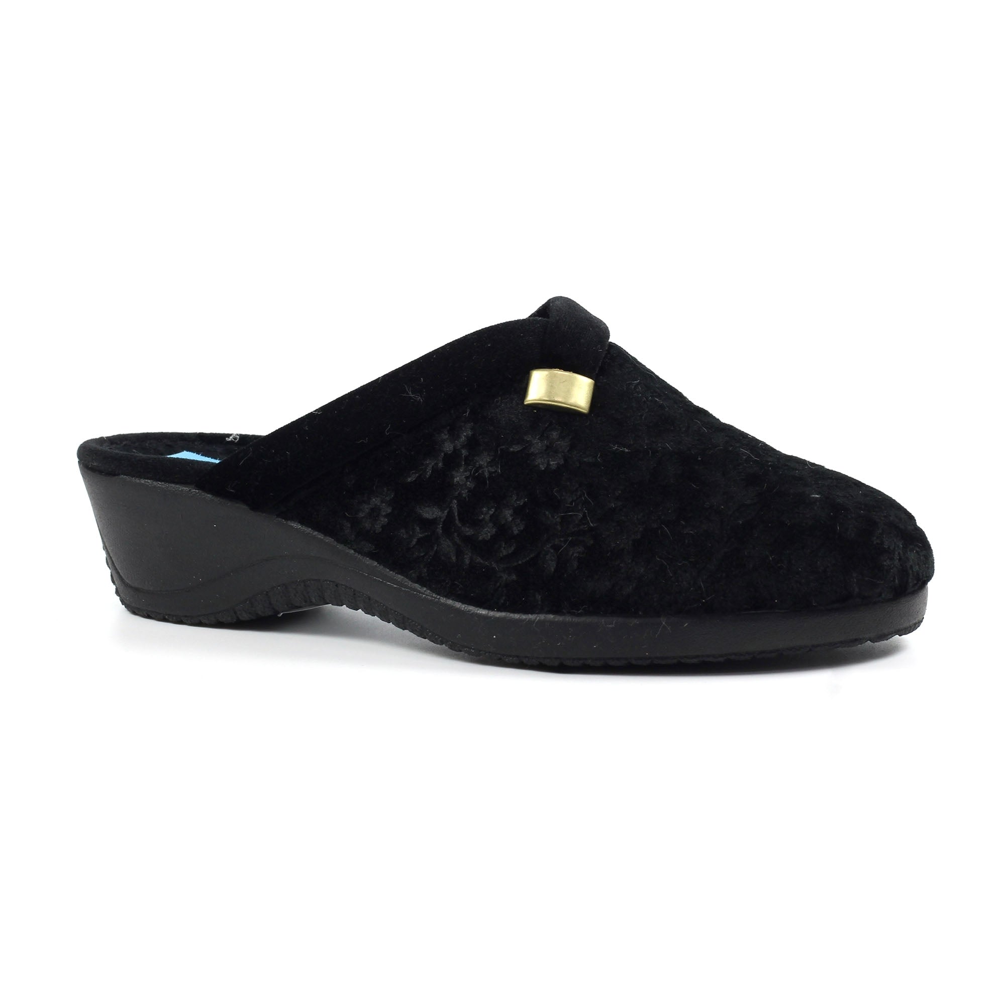 Amaretto Black Mule Slipper