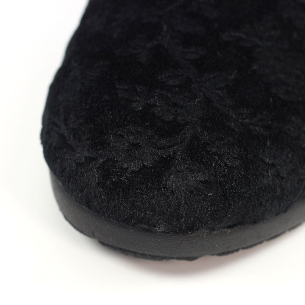 Amaretto Black Mule Slipper