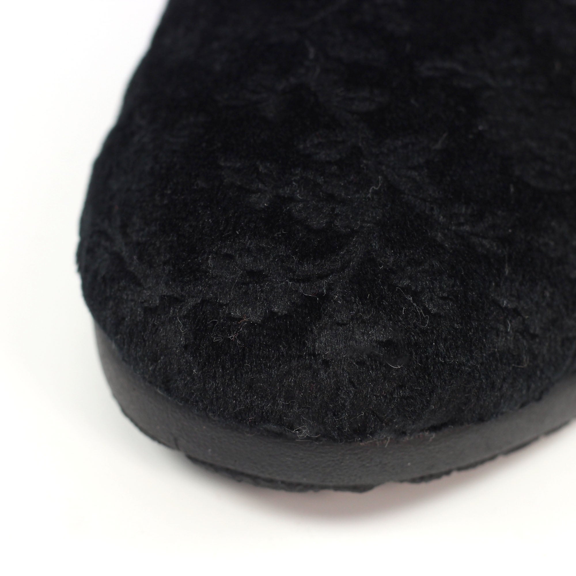 Amaretto Black Mule Slipper