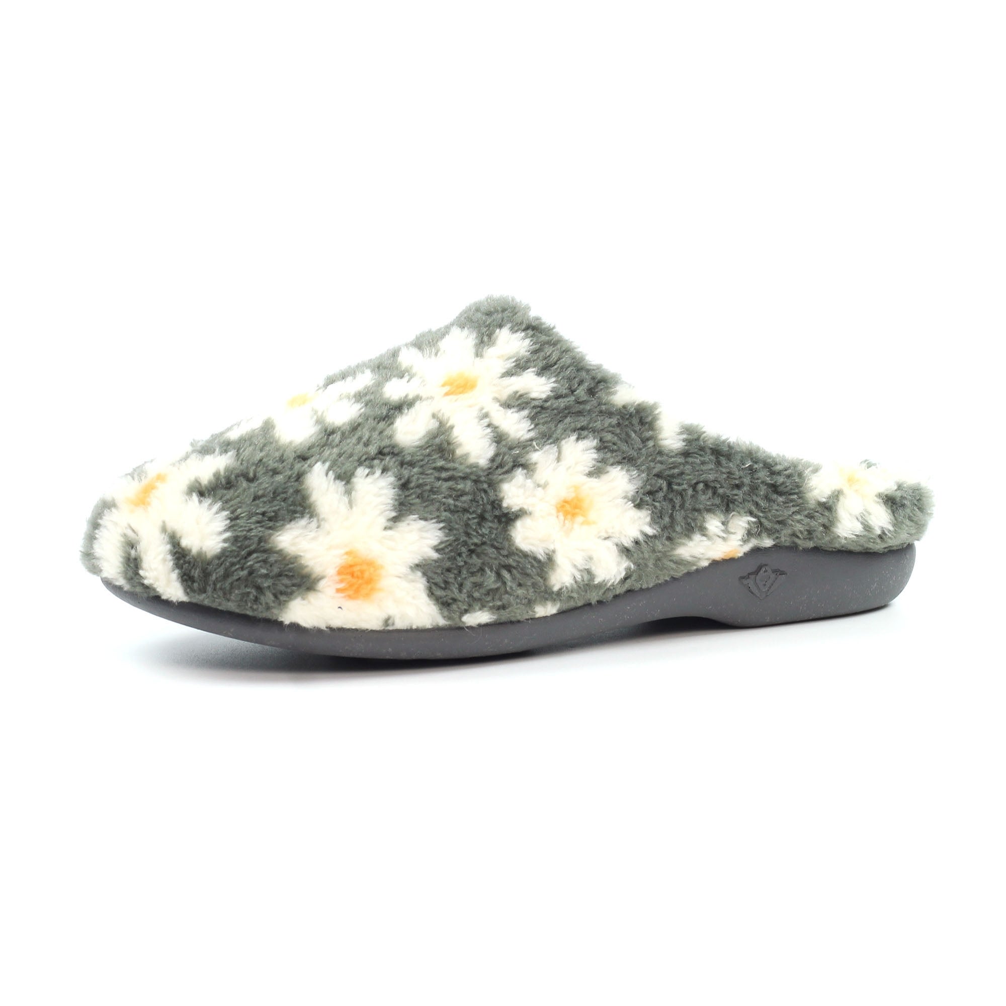 Plumeria Grey Slipper