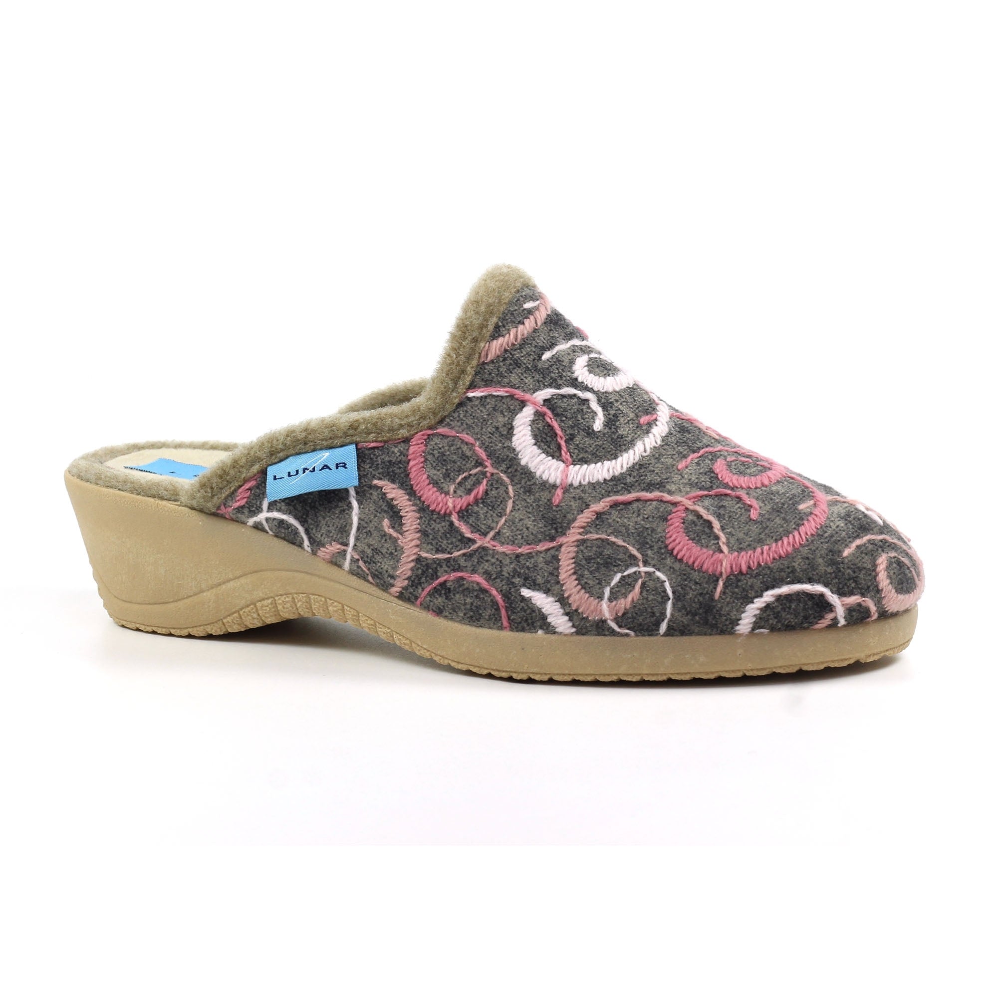 Erin II Grey Mule Slipper