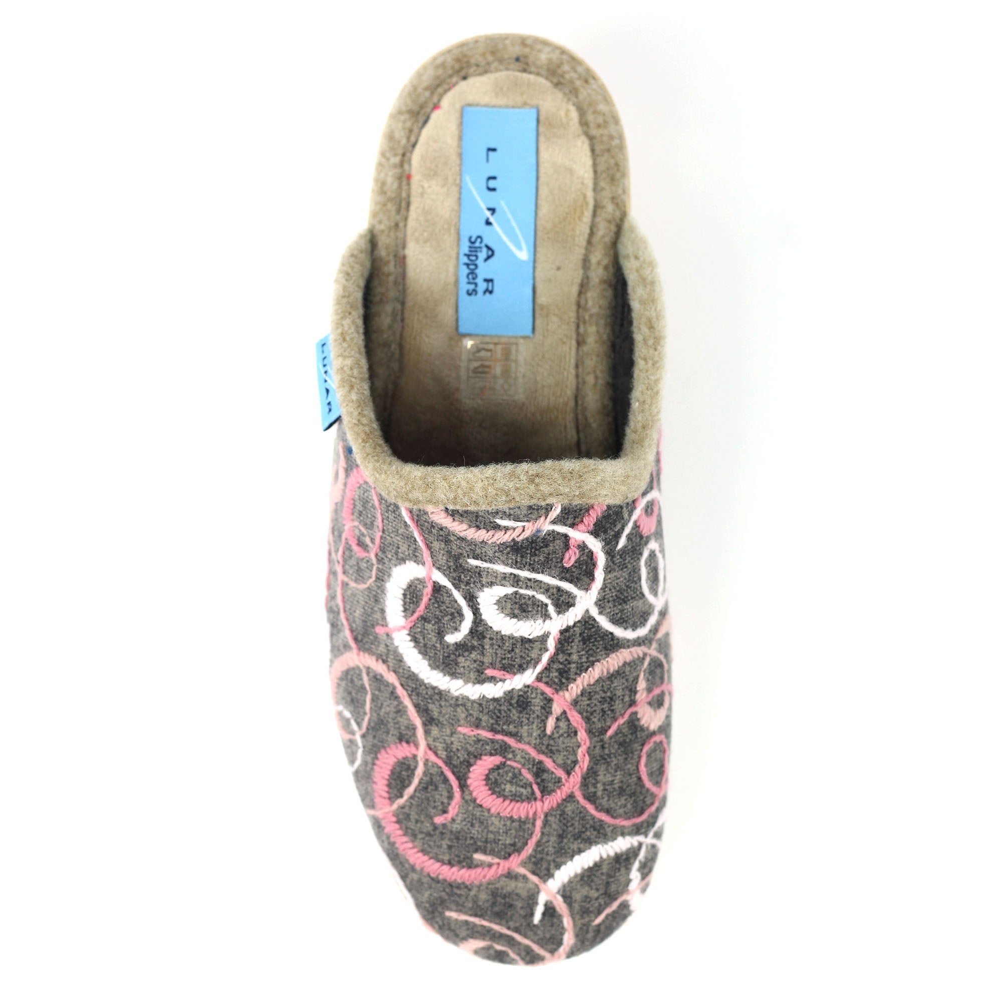 Erin II Grey Mule Slipper