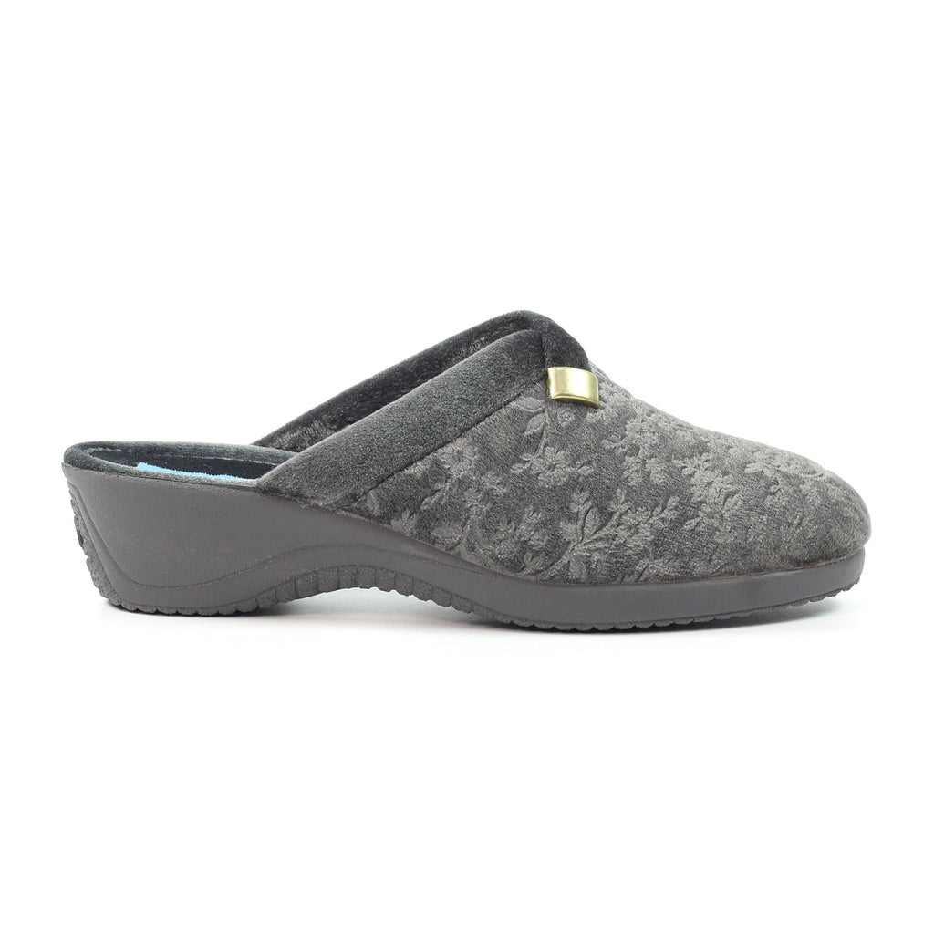 Amaretto Grey Mule Slipper