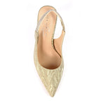 Janine Gold Slingback Heel