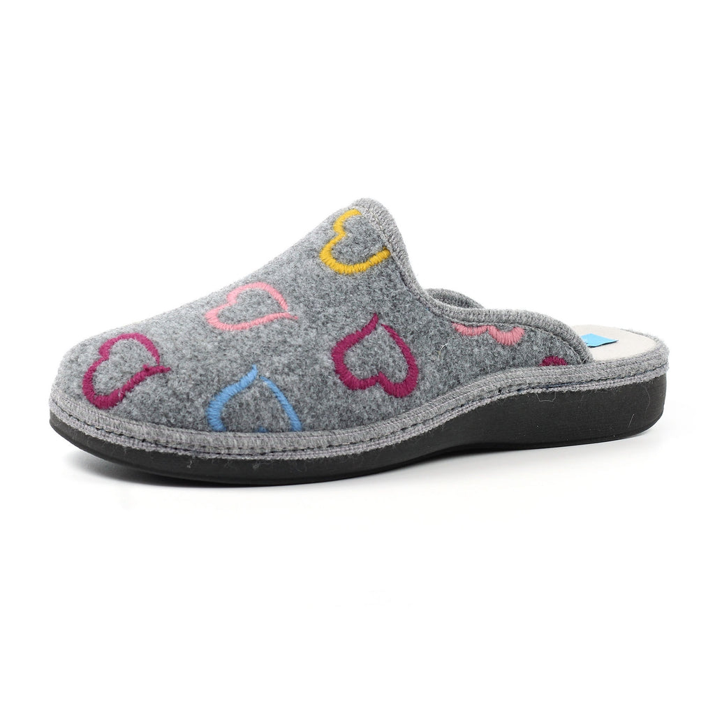 Love Grey Mule Slipper