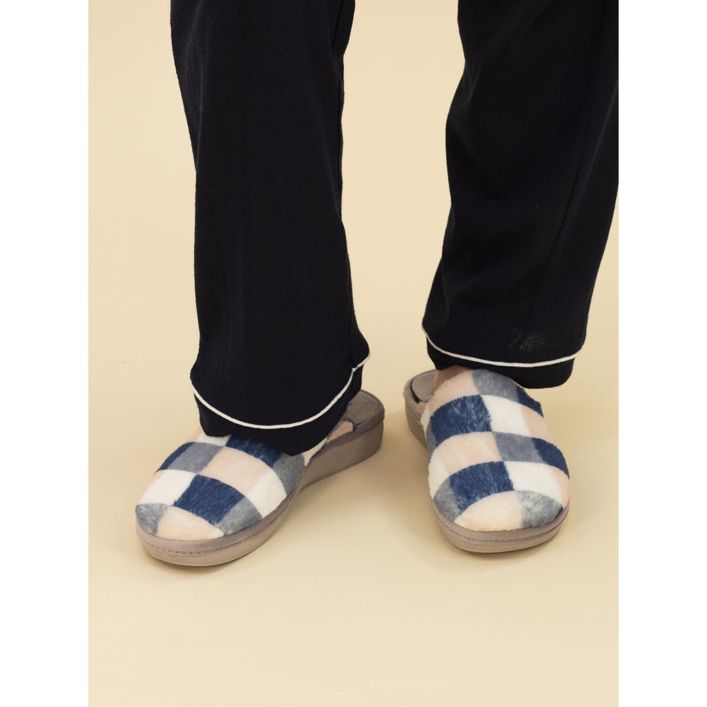 Yasmina Blue Mule Slipper