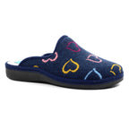Love Navy Mule Slipper