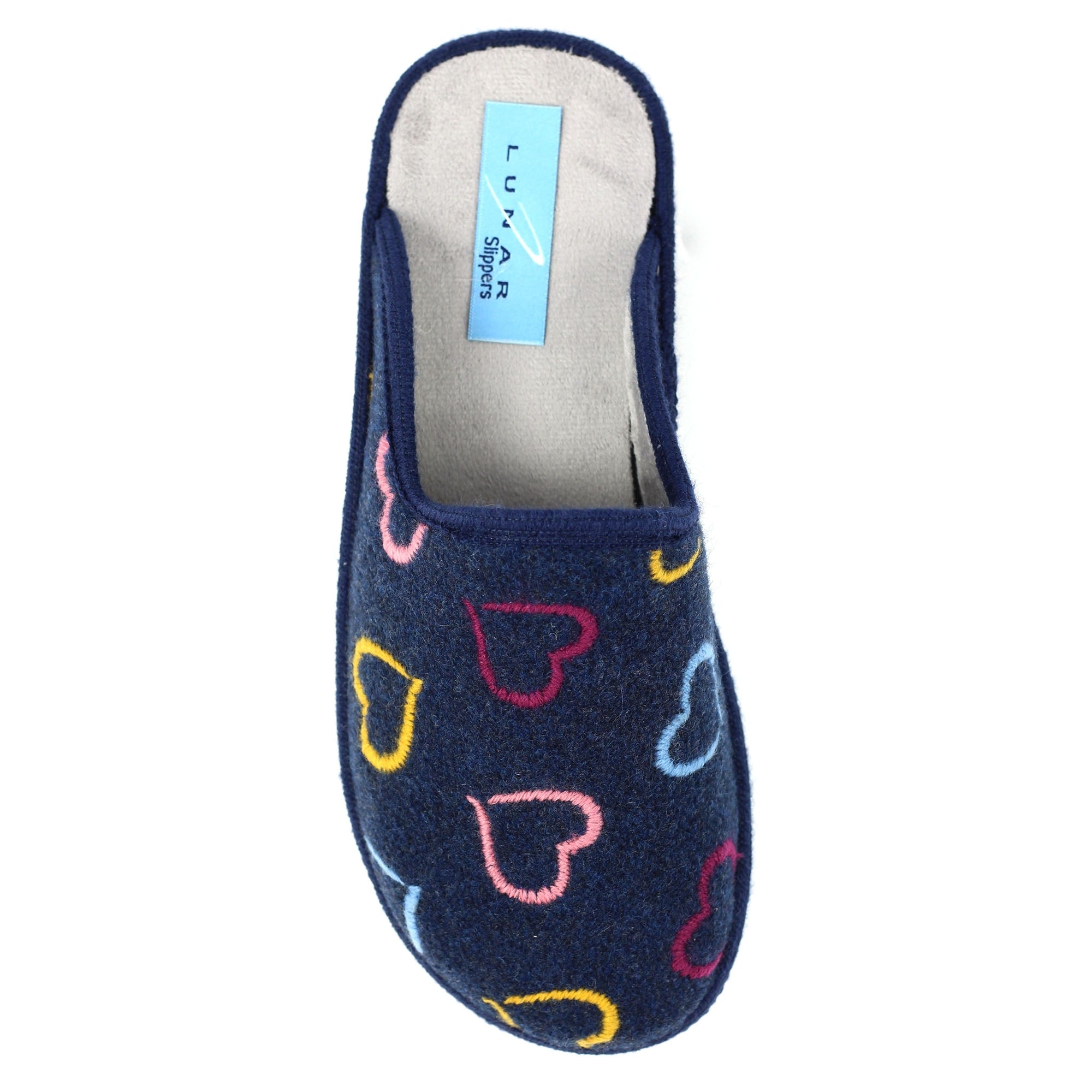 Love Navy Mule Slipper