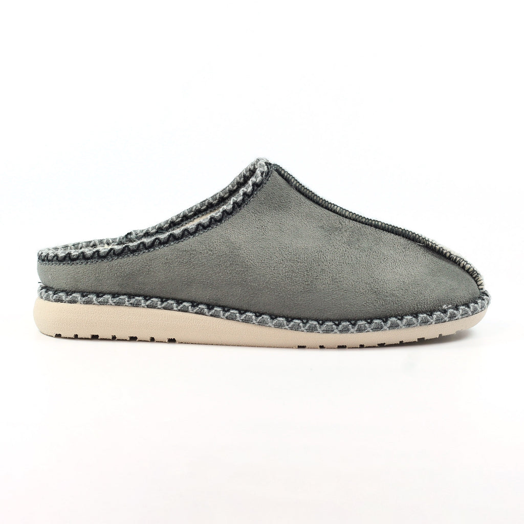Apollonia Grey Mule Slipper