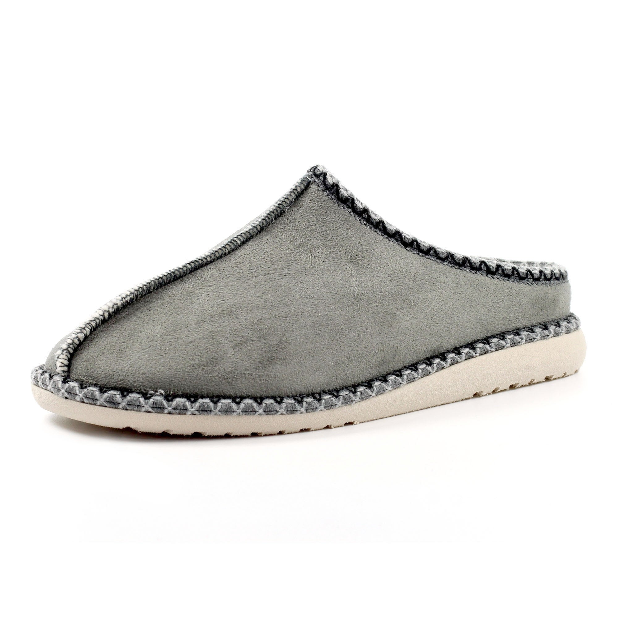 Apollonia Grey Mule Slipper