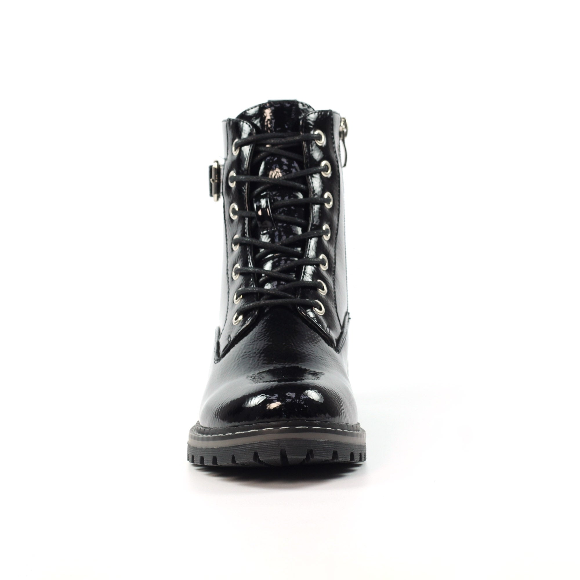 Parlour Black Patent Ankle Boot