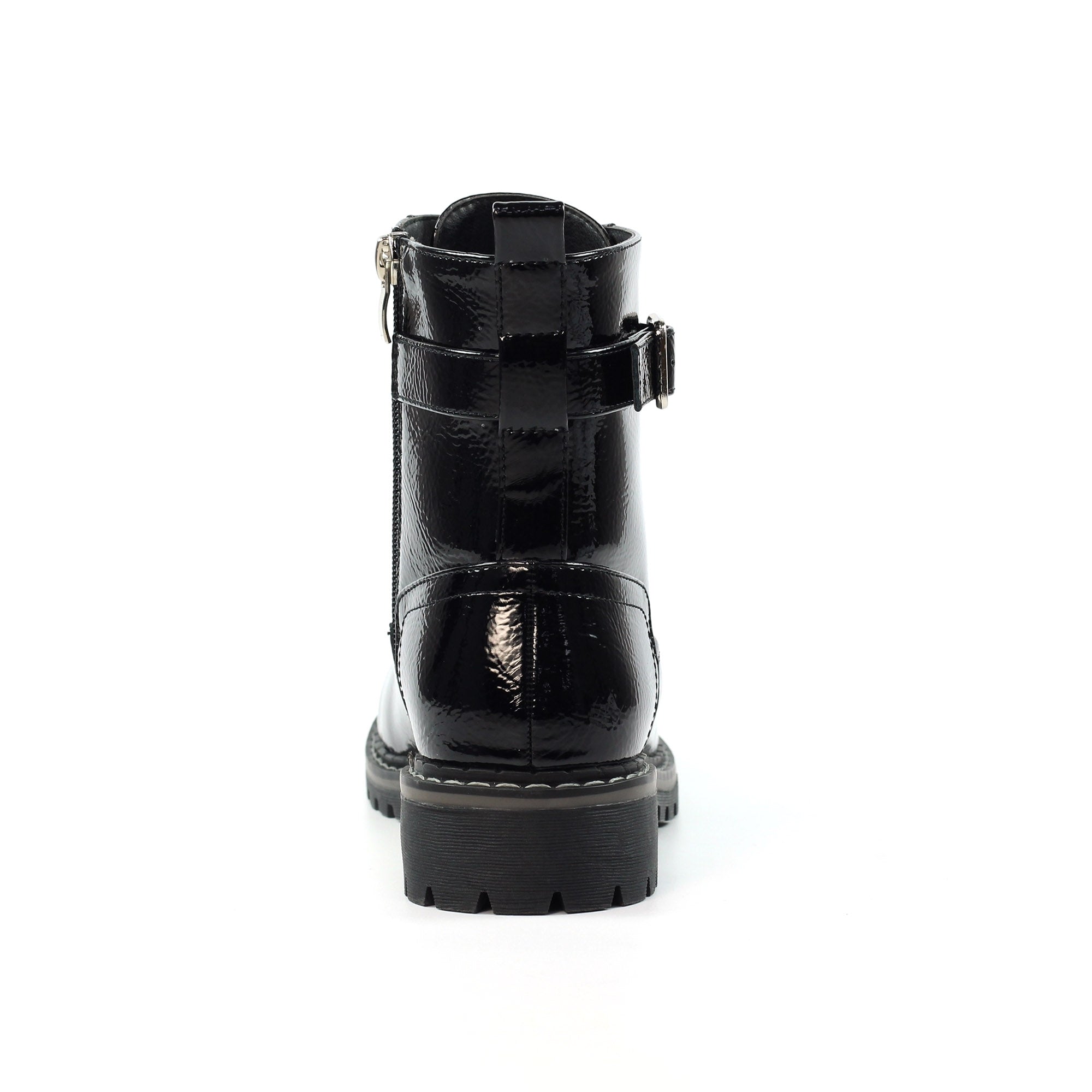 Parlour Black Patent Ankle Boot