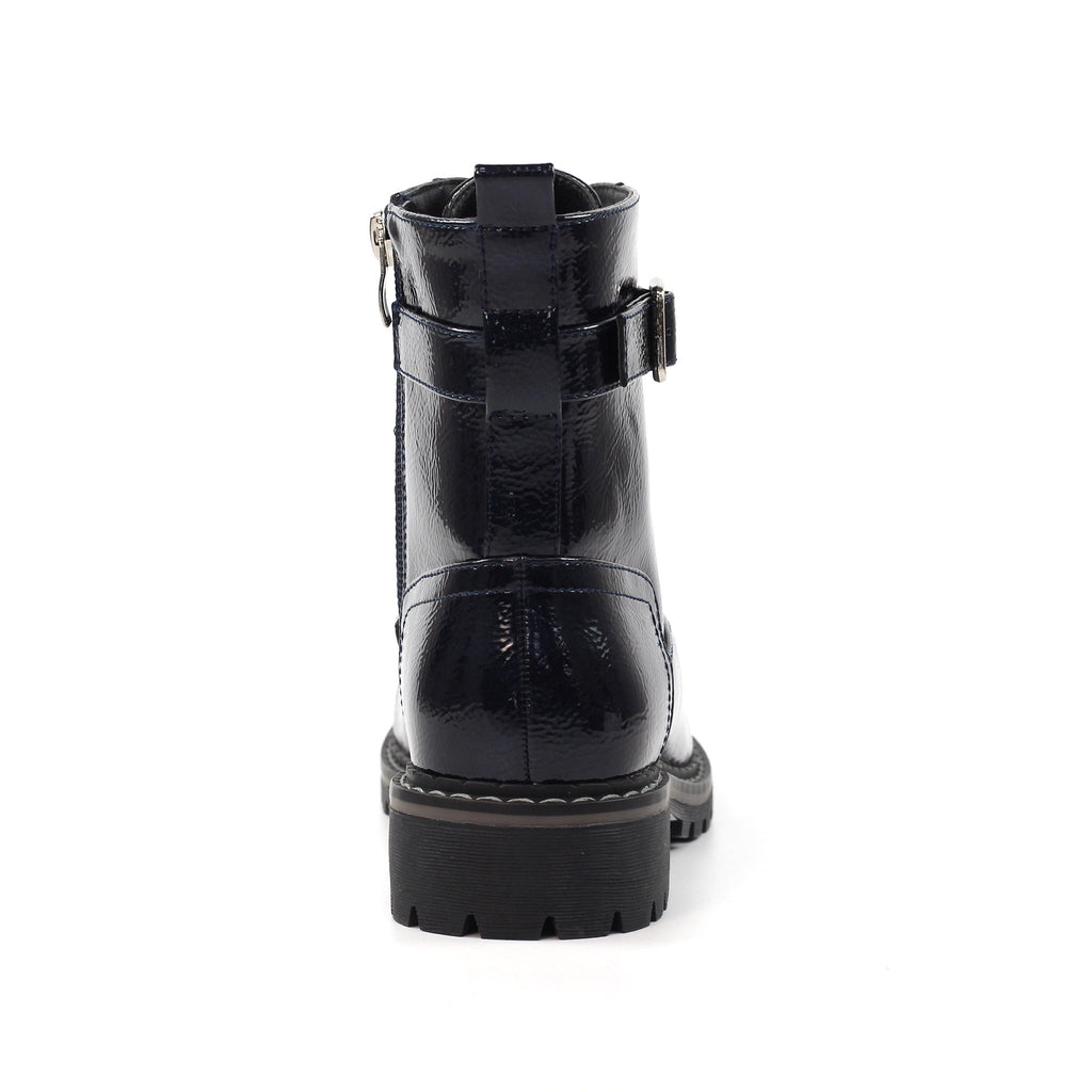 Parlour Navy Patent Ankle Boot