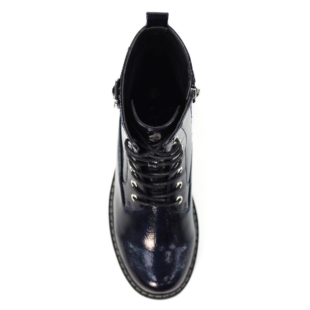 Parlour Navy Patent Ankle Boot