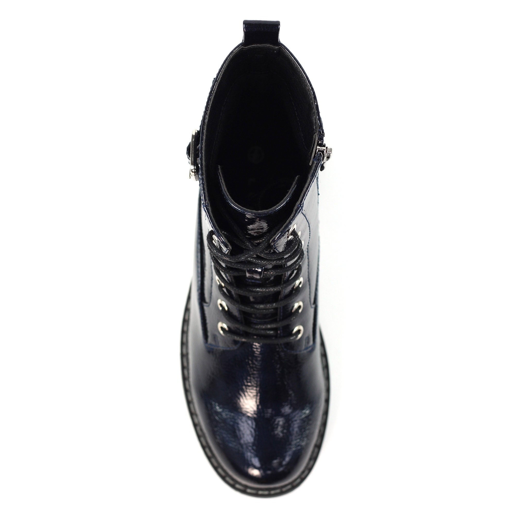 Parlour Navy Patent Ankle Boot