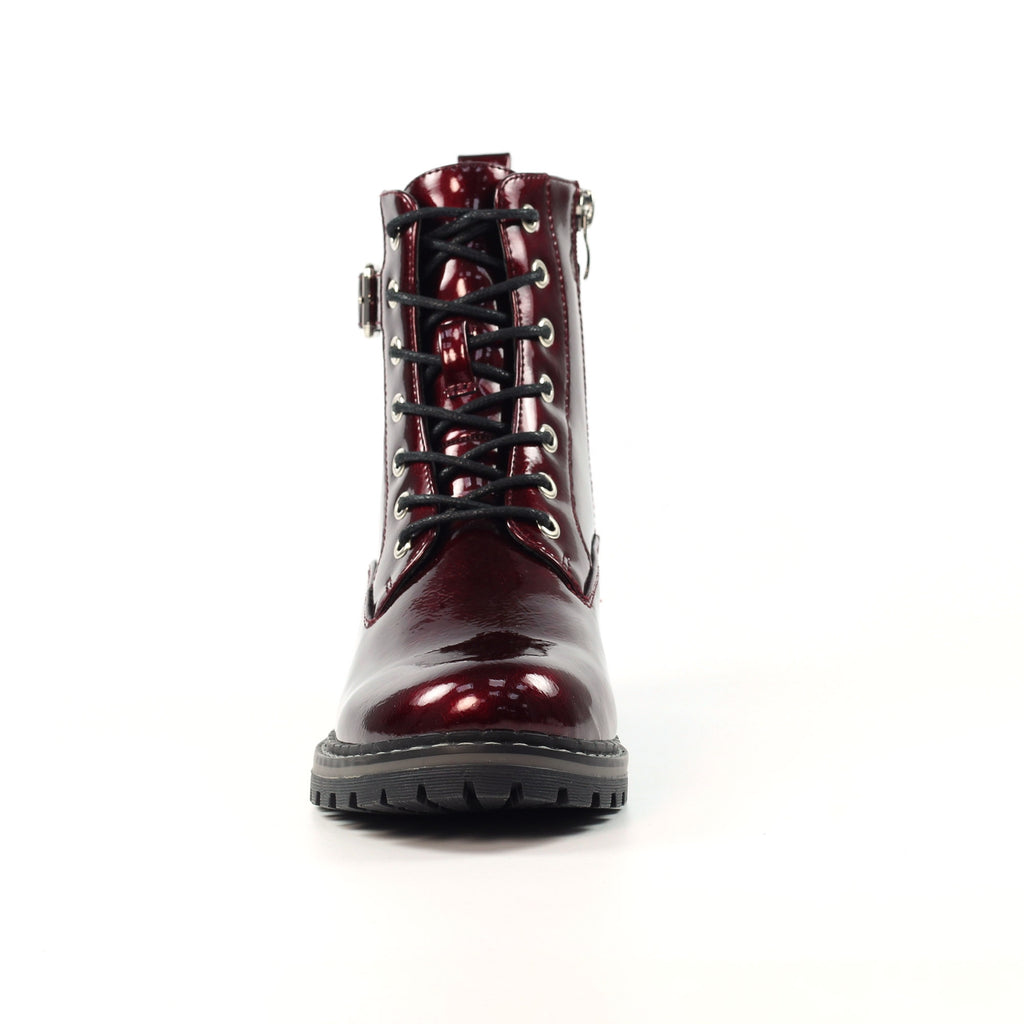 Parlour Burgundy Patent Ankle Boot