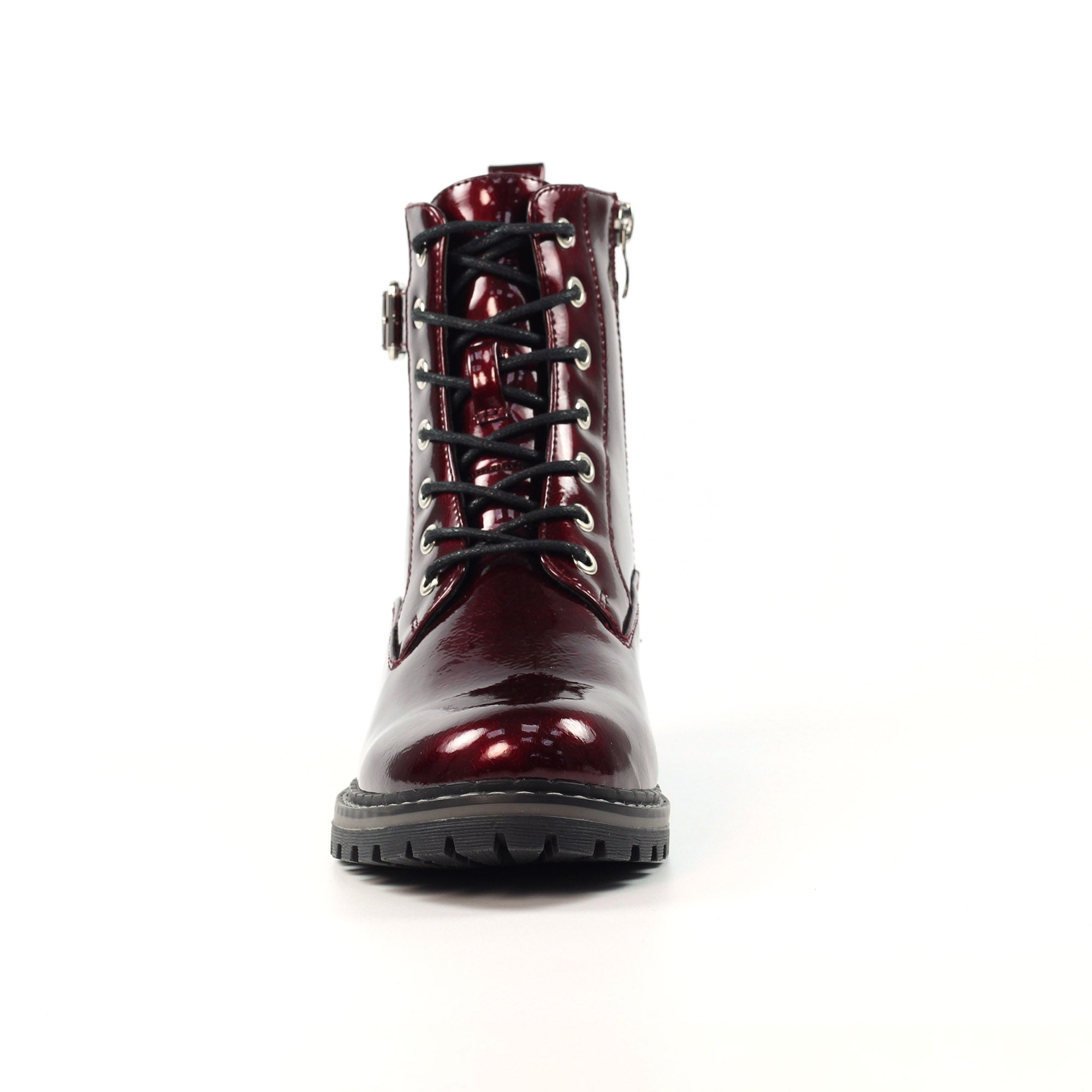 Parlour Burgundy Patent Ankle Boot