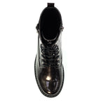 Parlour Grey Patent Ankle Boot