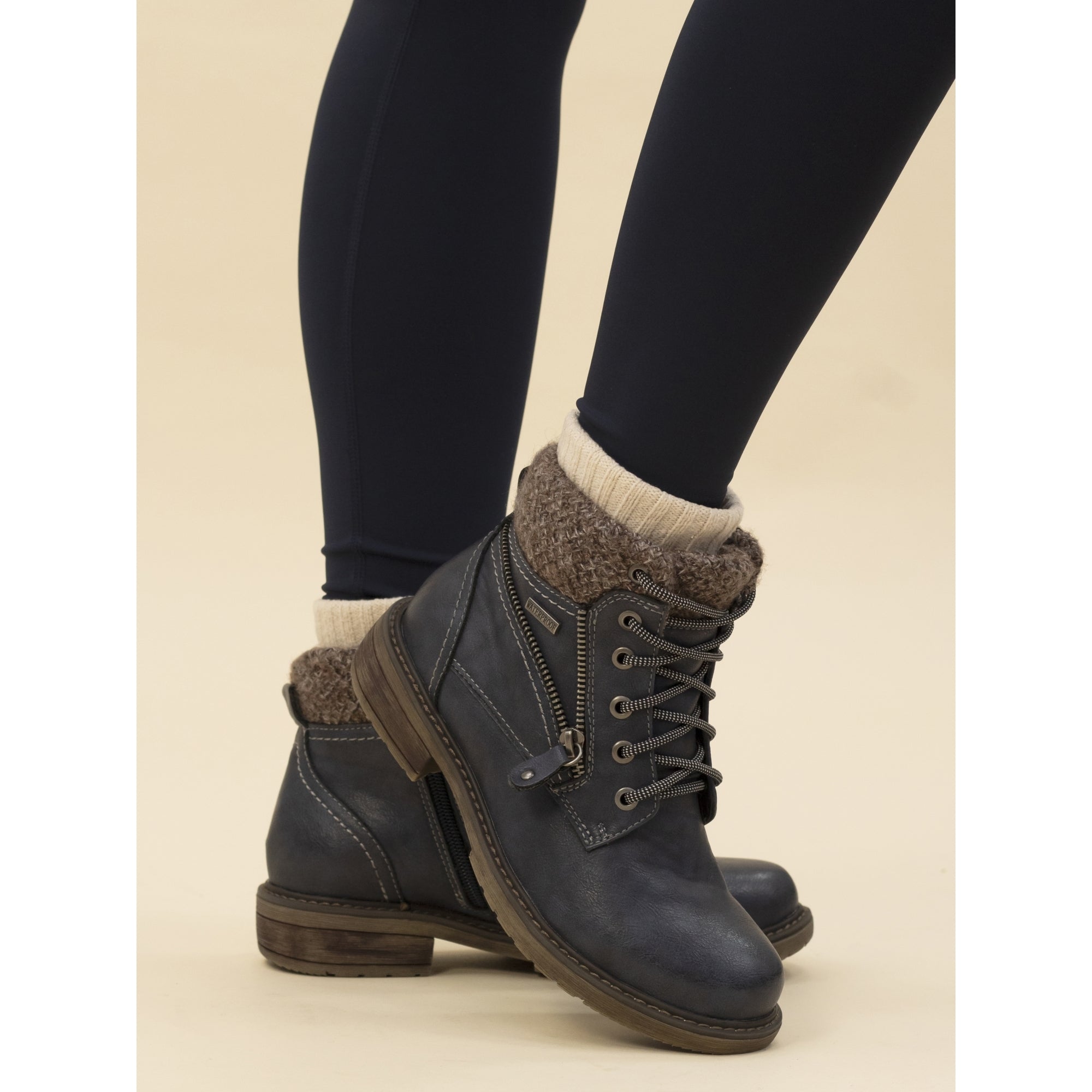 Benson III Navy Waterproof Boot