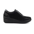 Muriel Black Wedge Trainer