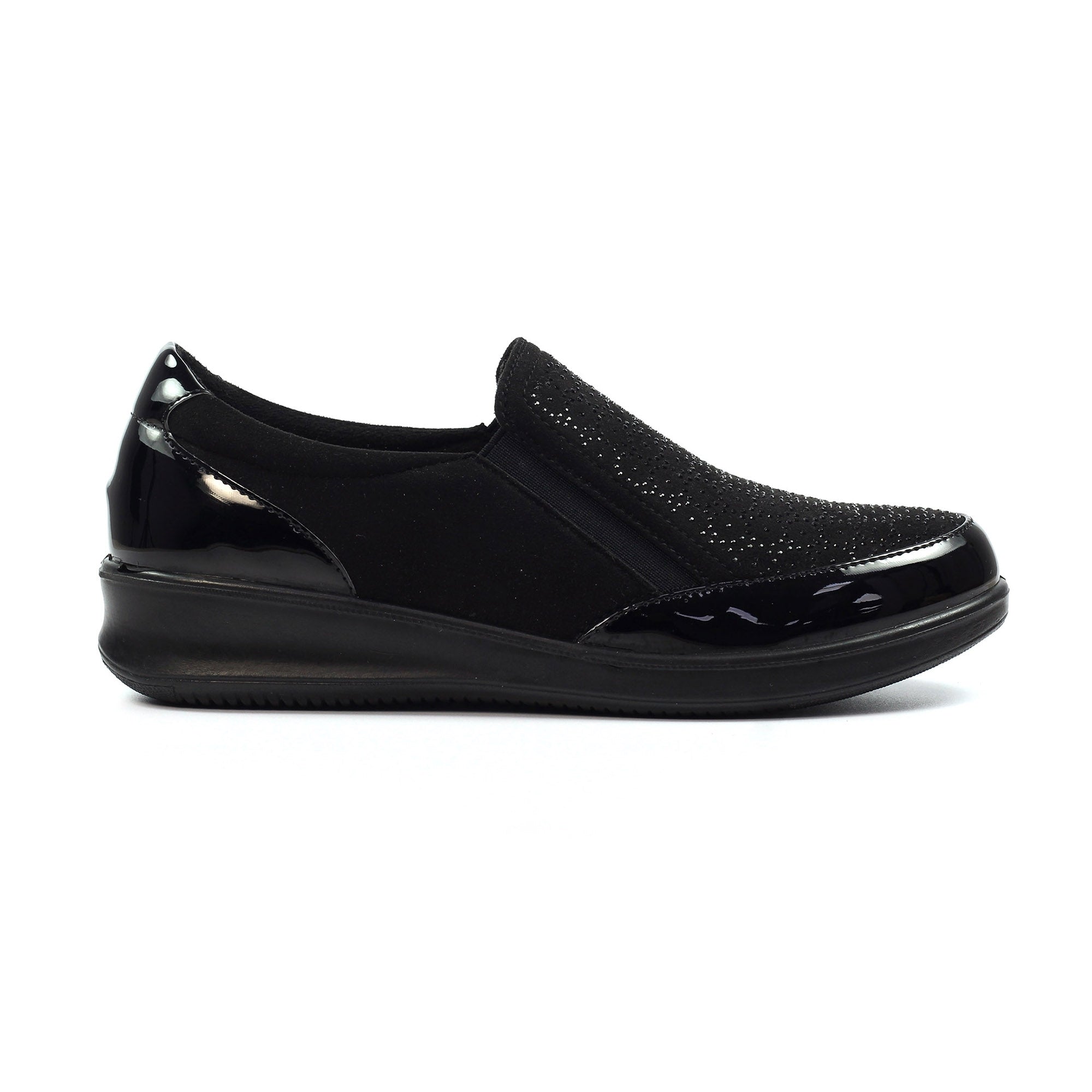 Hattie Black Wedge Shoe