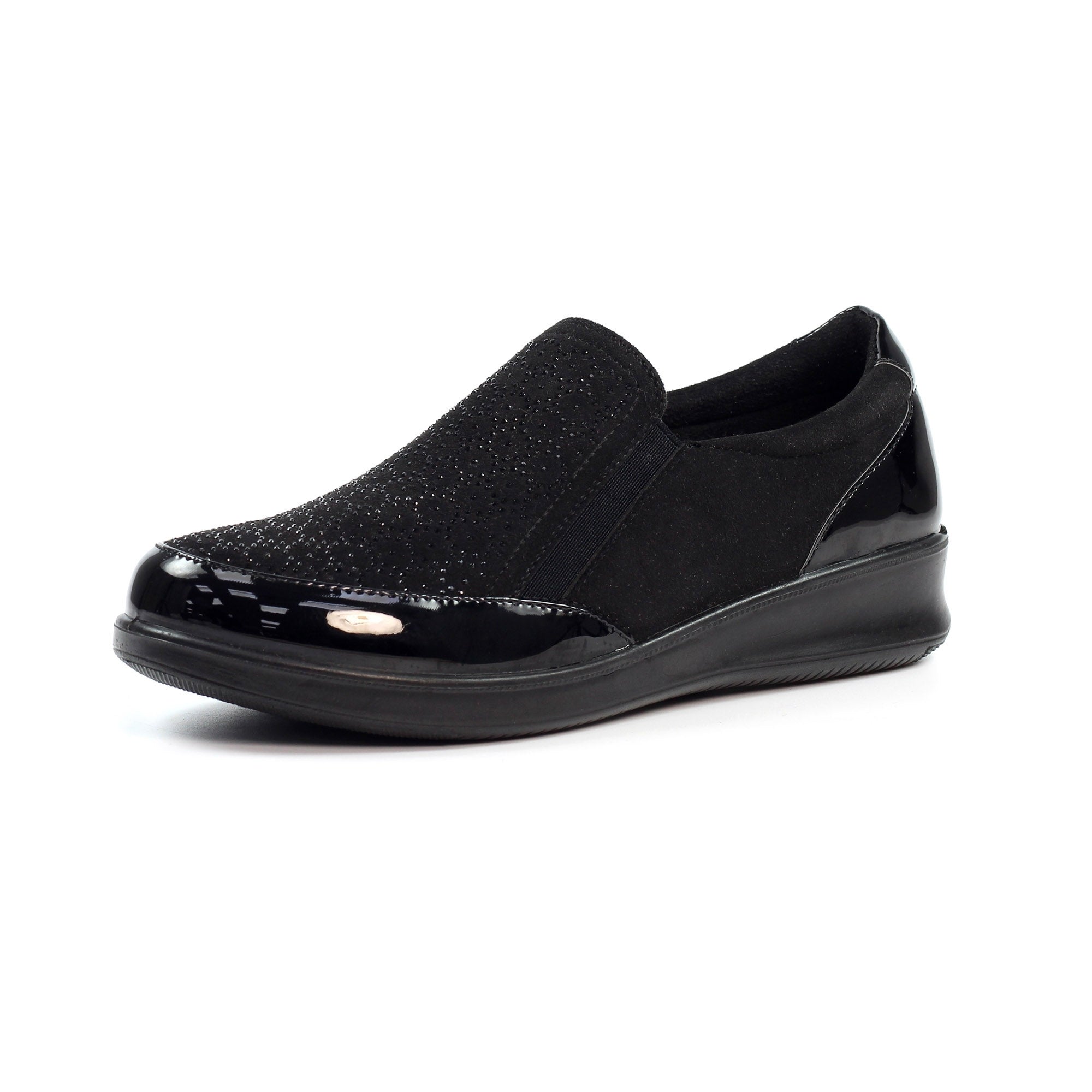 Hattie Black Wedge Shoe