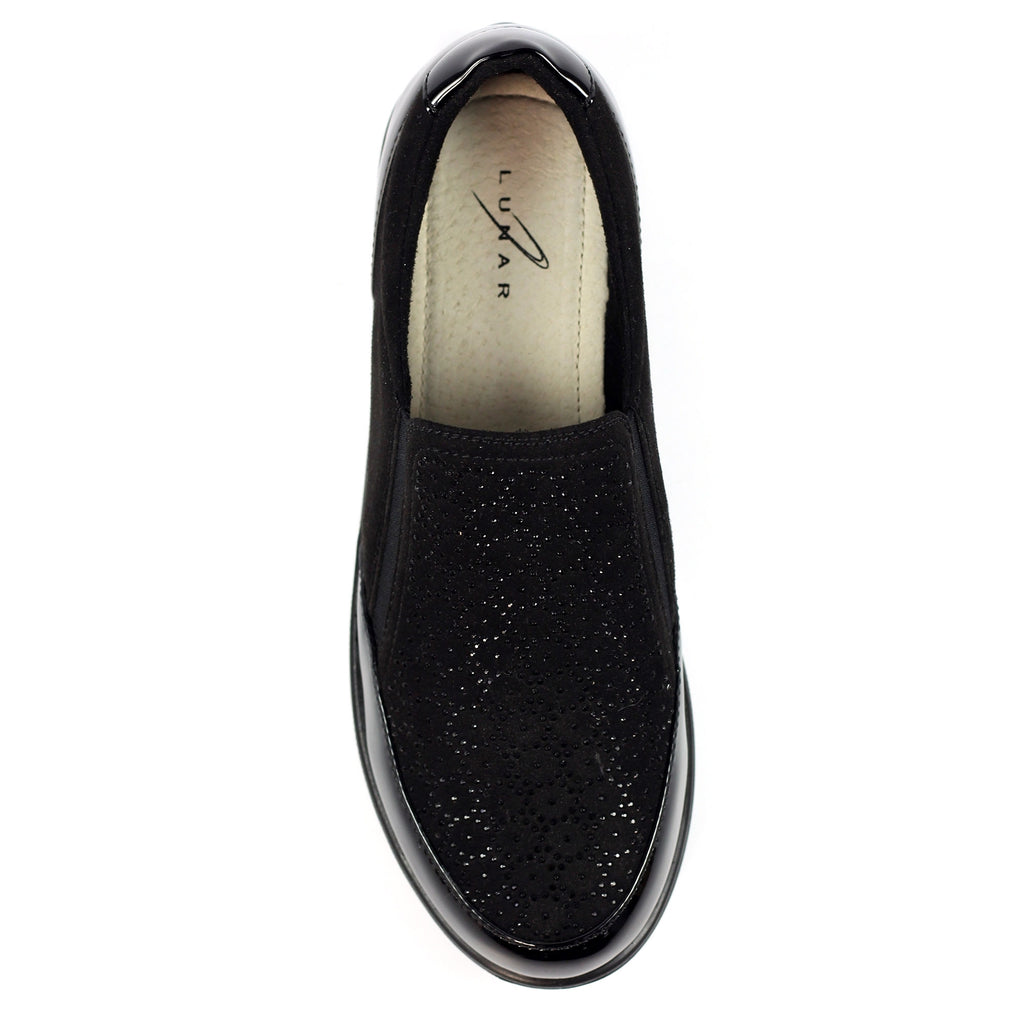 Hattie Black Wedge Shoe