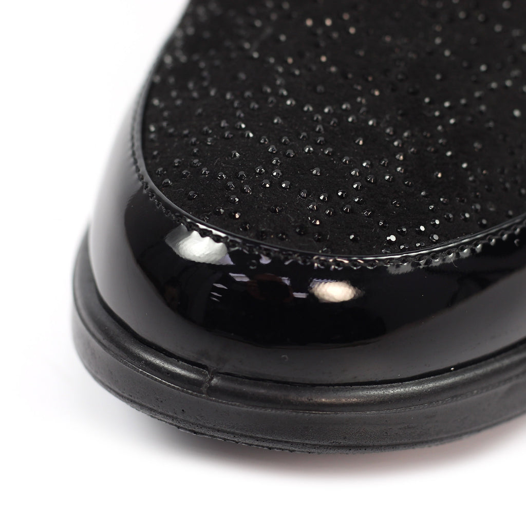Hattie Black Wedge Shoe