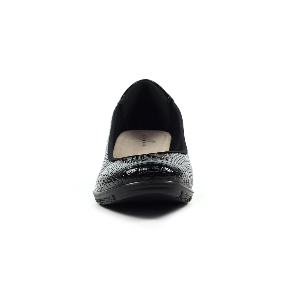 Winnie Black Wedge Shoe
