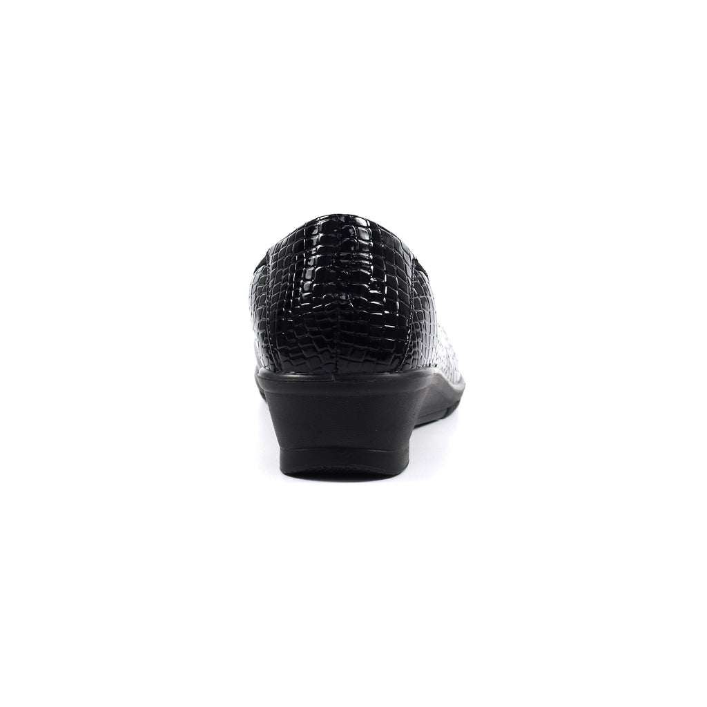 Winnie Black Wedge Shoe