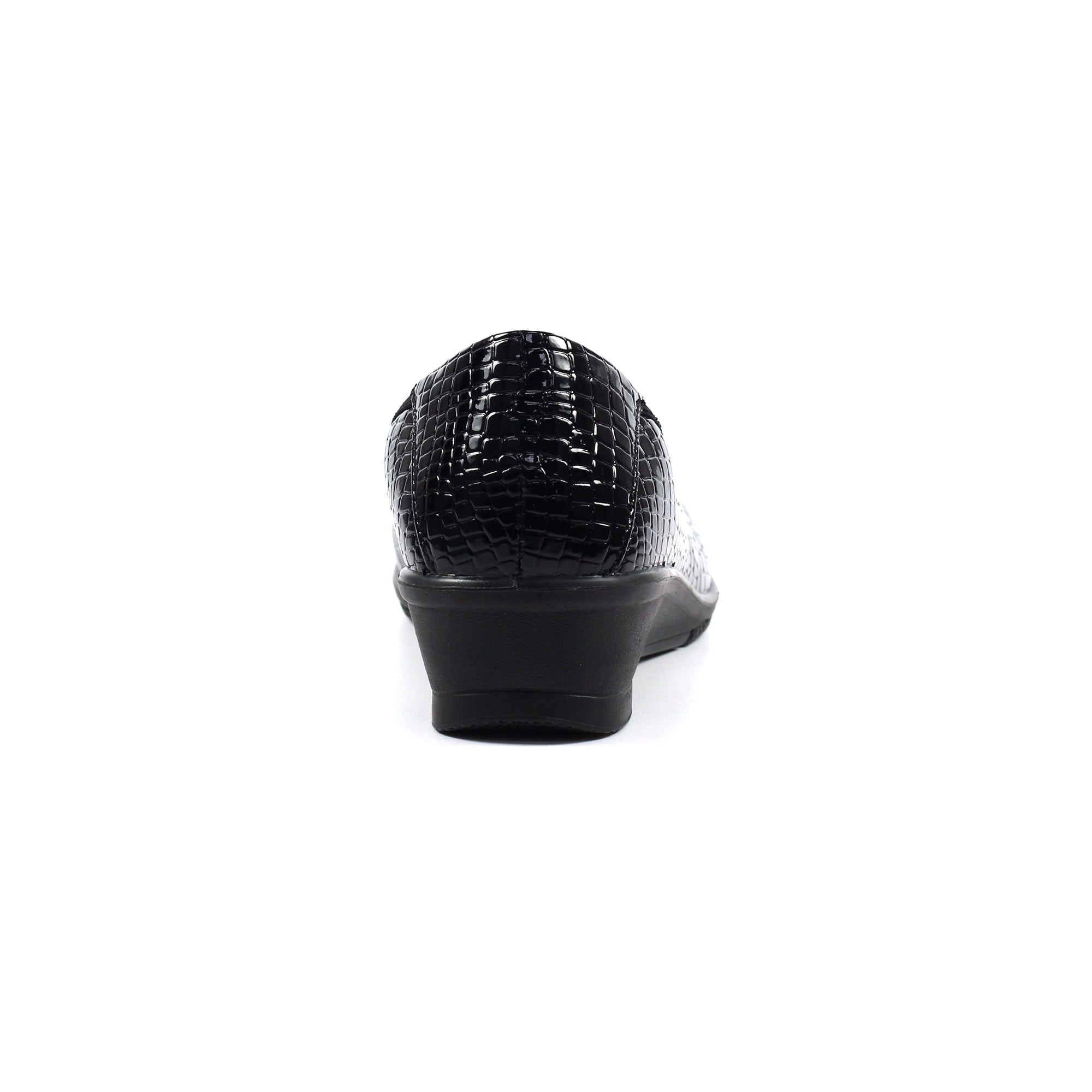 Winnie Black Wedge Shoe