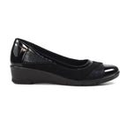 Marian Black Wedge Shoe
