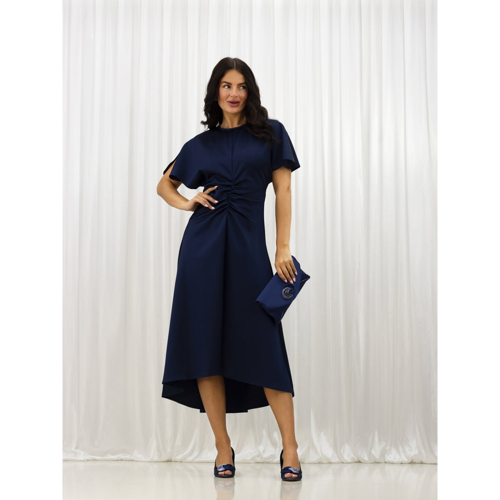 Ripley Blue Satin Peep Toe