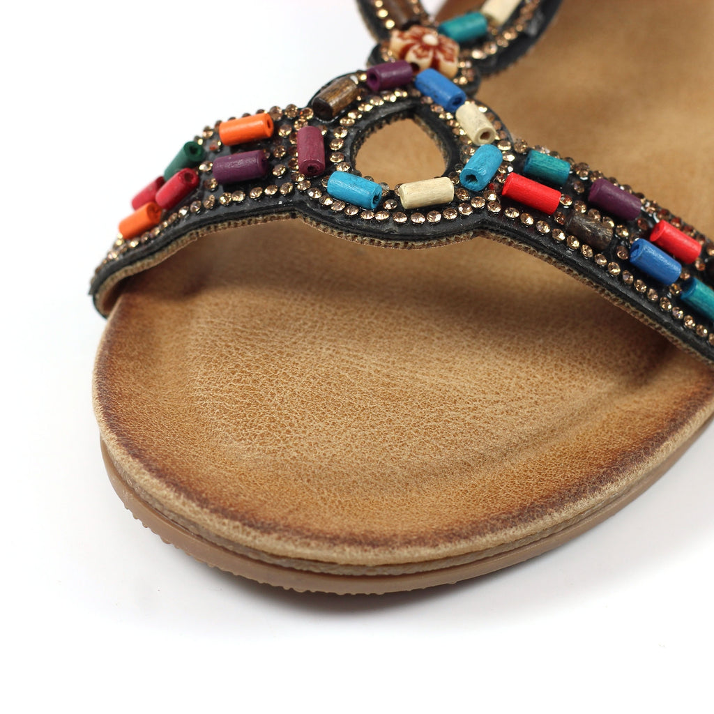 Epsom Black Wedge Sandal