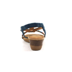 Epsom Navy Wedge Sandal