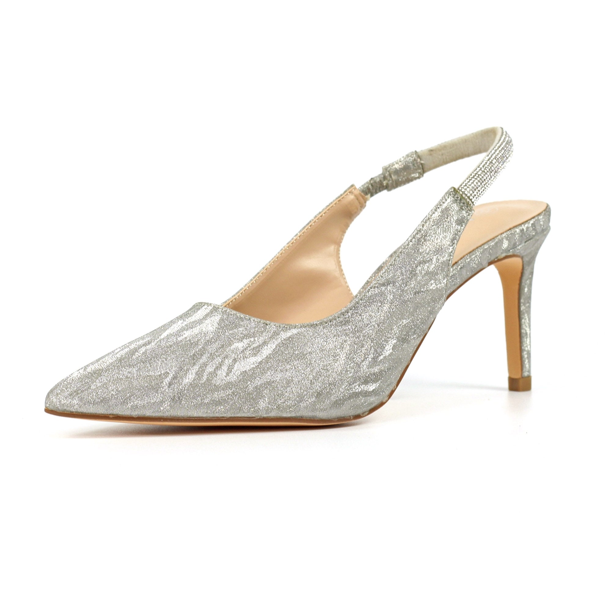 Janine Silver Slingback Heel
