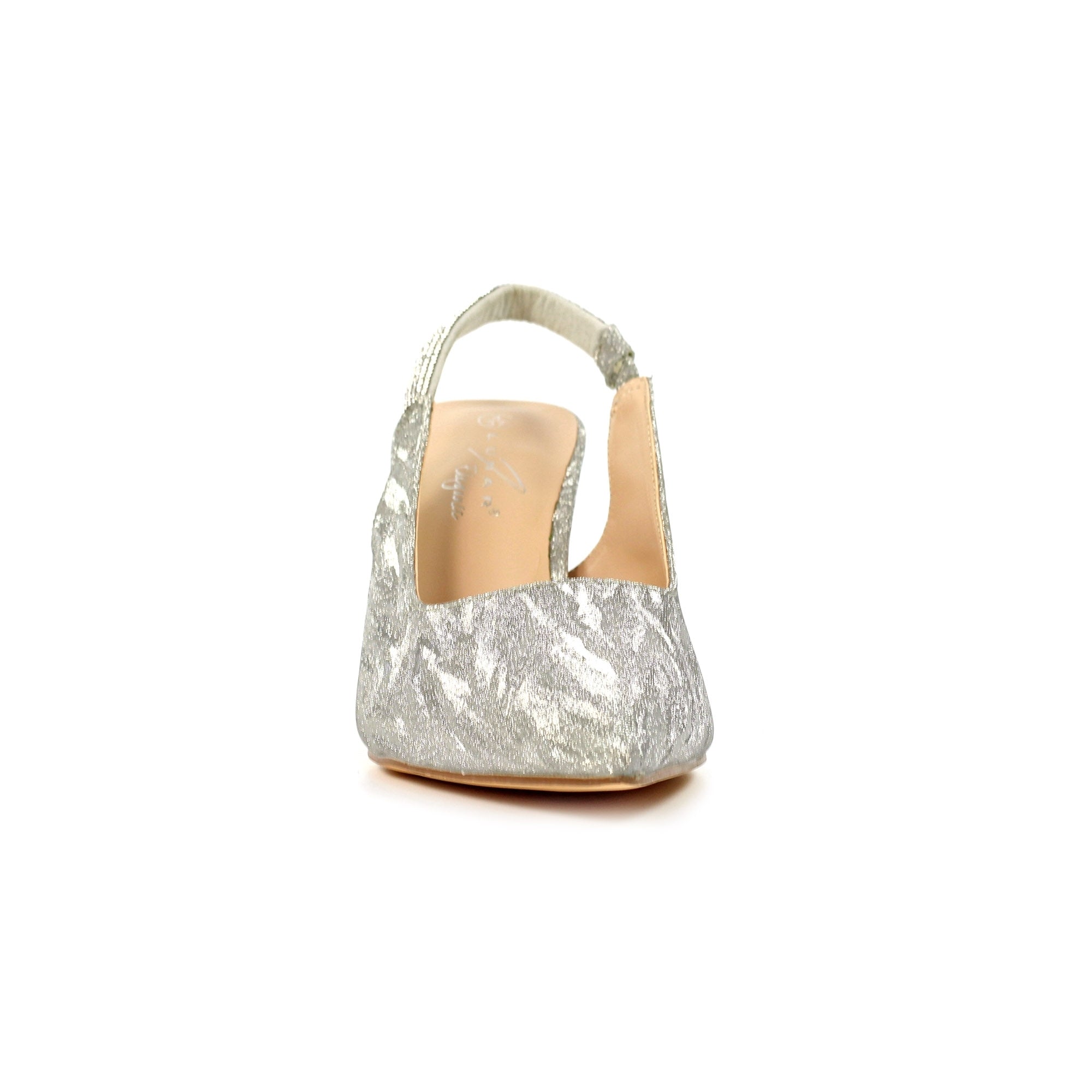 Janine Silver Slingback Heel