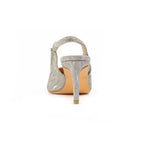 Janine Silver Slingback Heel