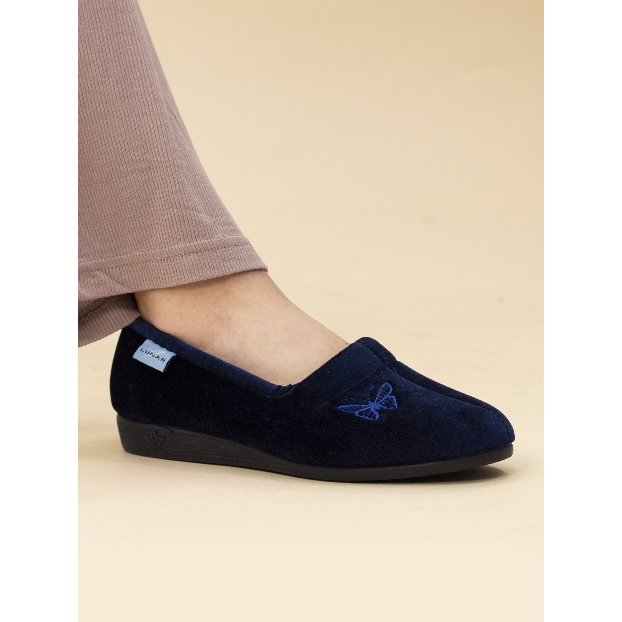 Butterfly Blue Slipper